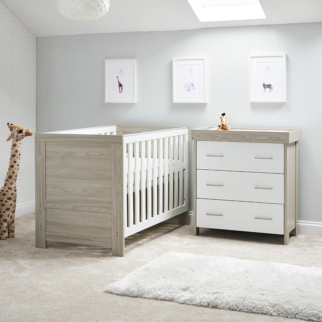  Obaby Nika 2 Piece Room Set - Grey Wash + White、mySite、merchandisen