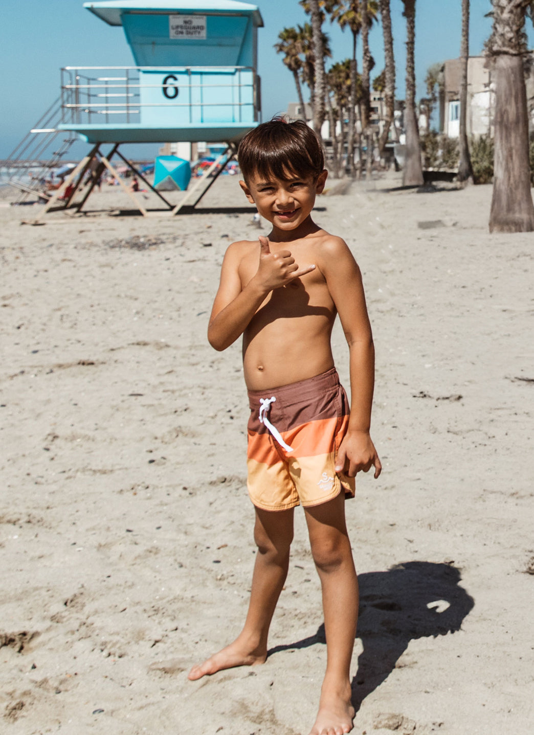 Seaesta Surf Boys' Print Scallop Retro Flare Board Short (Little Kid, Big Kid)、mySite、noshort