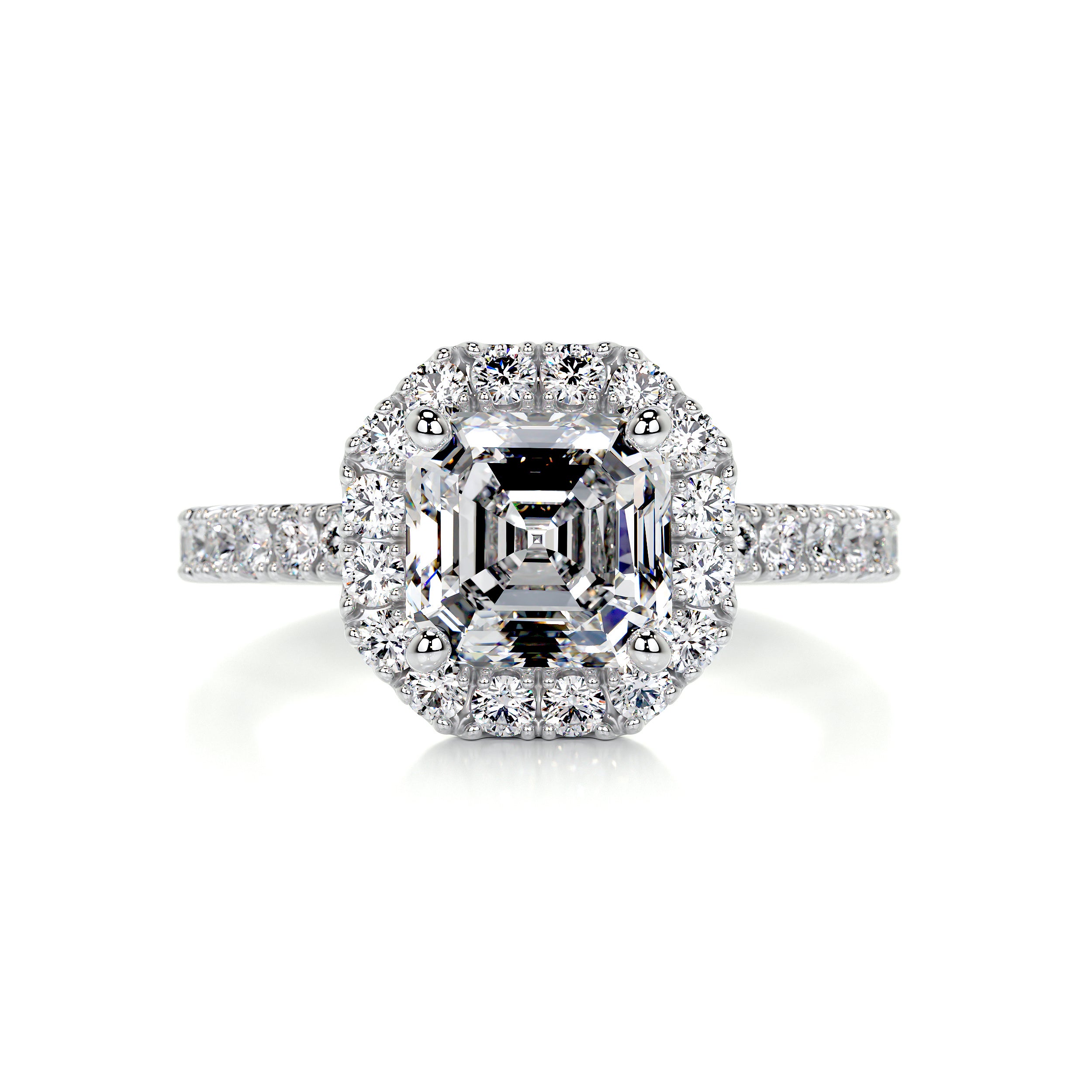 Brooklyn Diamond Engagement Ring -18K White Gold、mySite、hinf8tx79