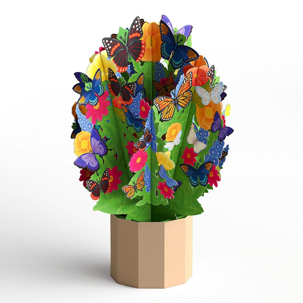 Flutter of Happiness Card with Mini Bouquet、mySite、solidvoid