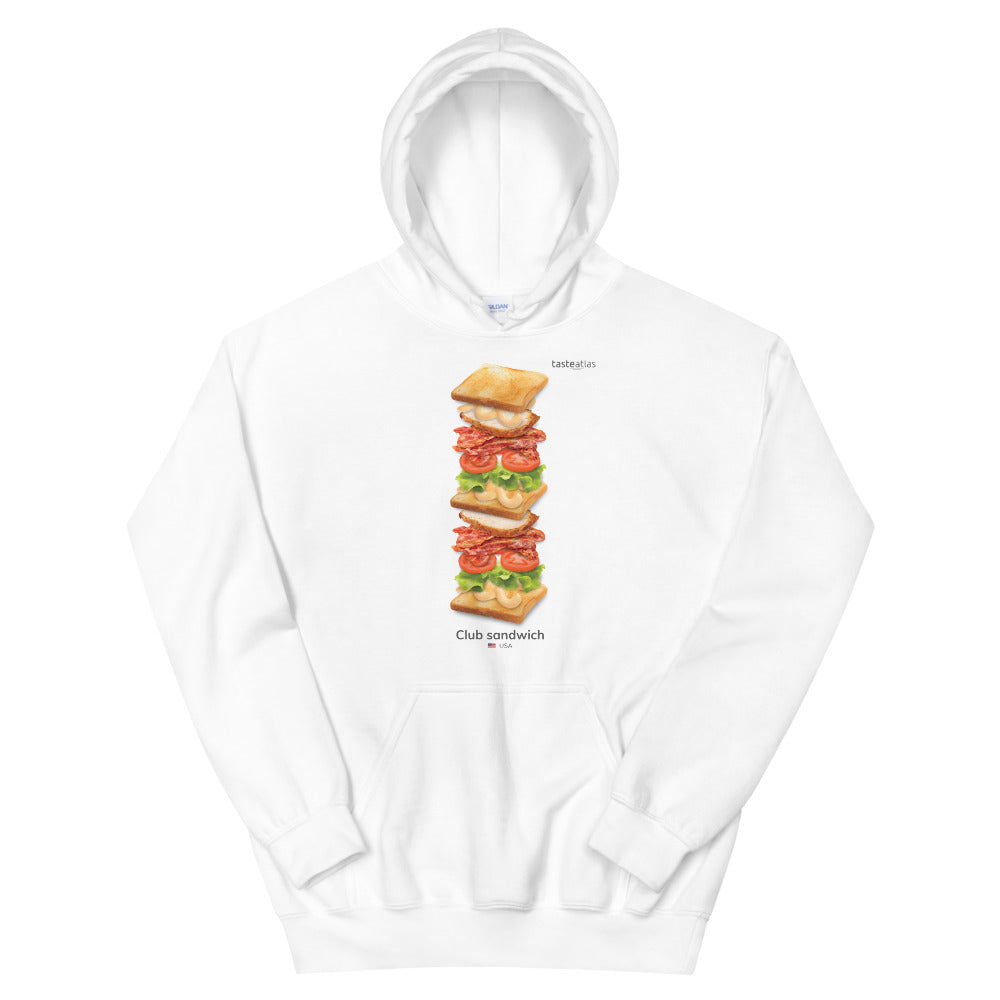 Club Sandwich Unisex Hoodie、mySite、camillekostekn