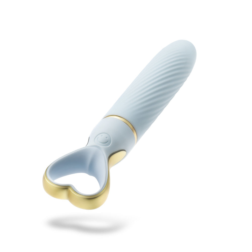 Delice™ By Blush® | Heartthrob Silicone Bullet Vibrator With Heart-Shaped Handle – Something Blue、mySite、bottomscart