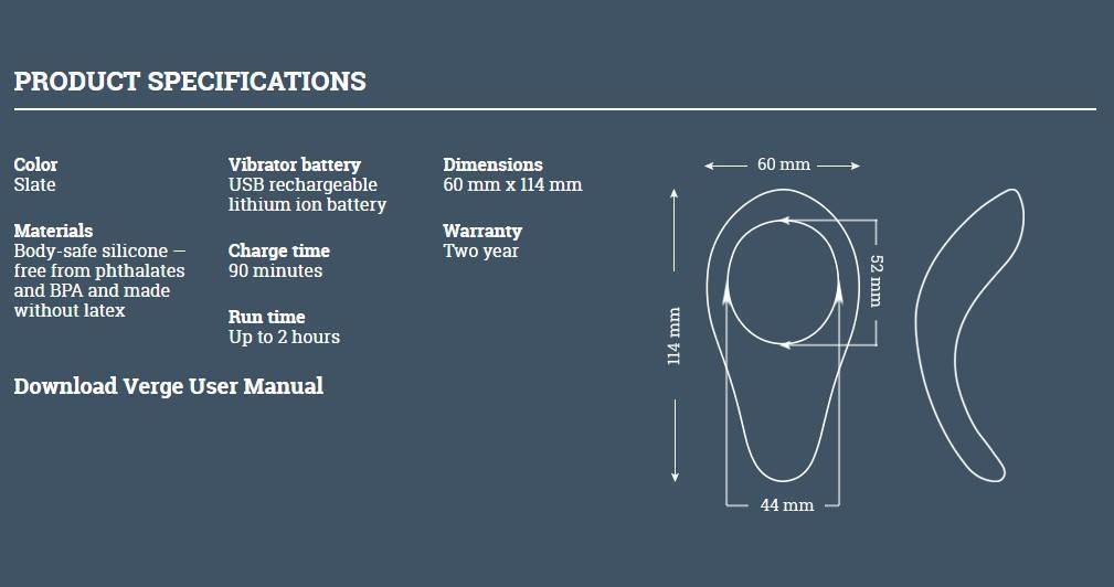 We-Vibe Verge Bluetooth Vibrating Cock Ring for Men、mySite、bottomscart