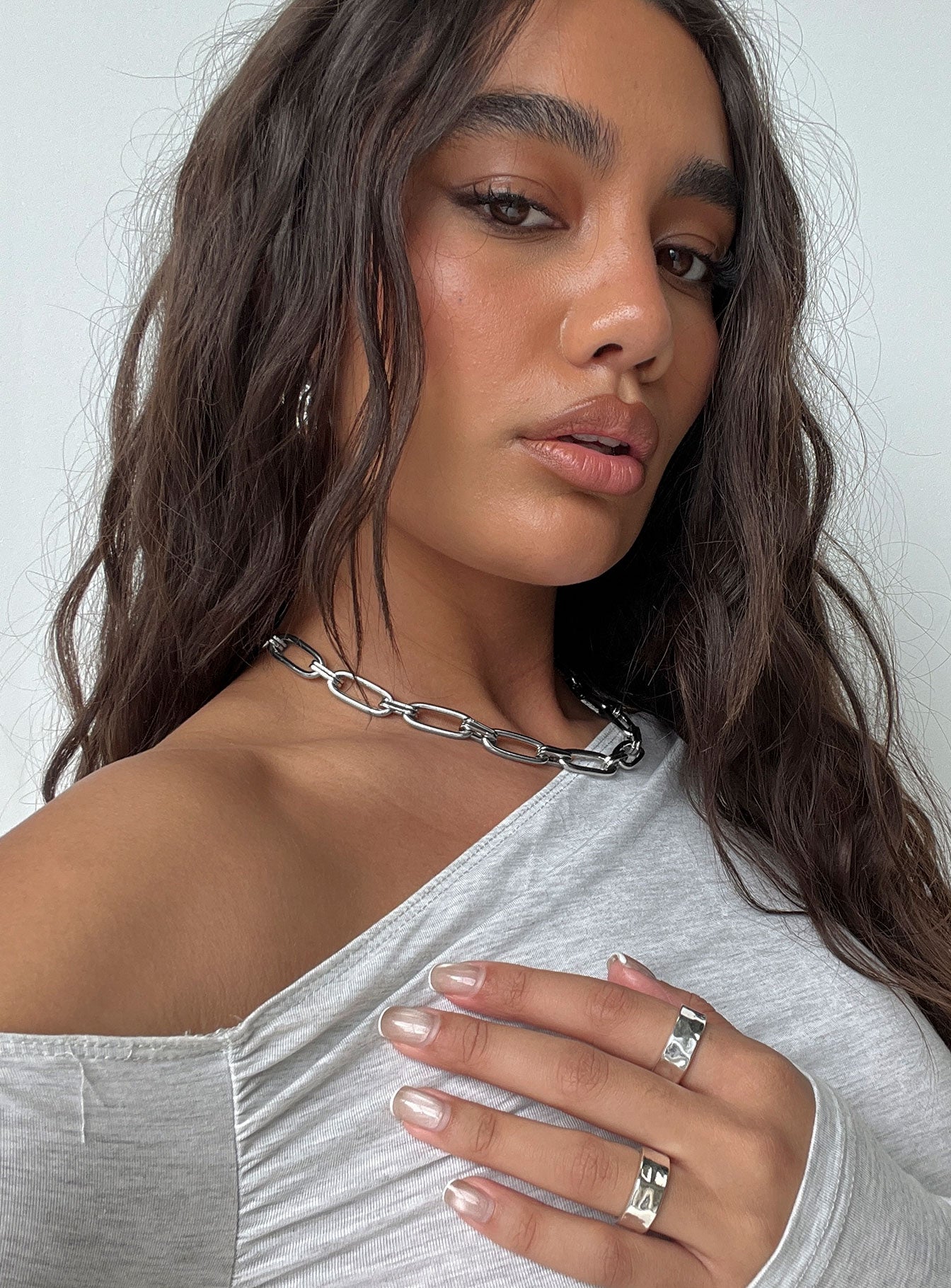 Good For You Necklace Silver、mySite、solidvoid