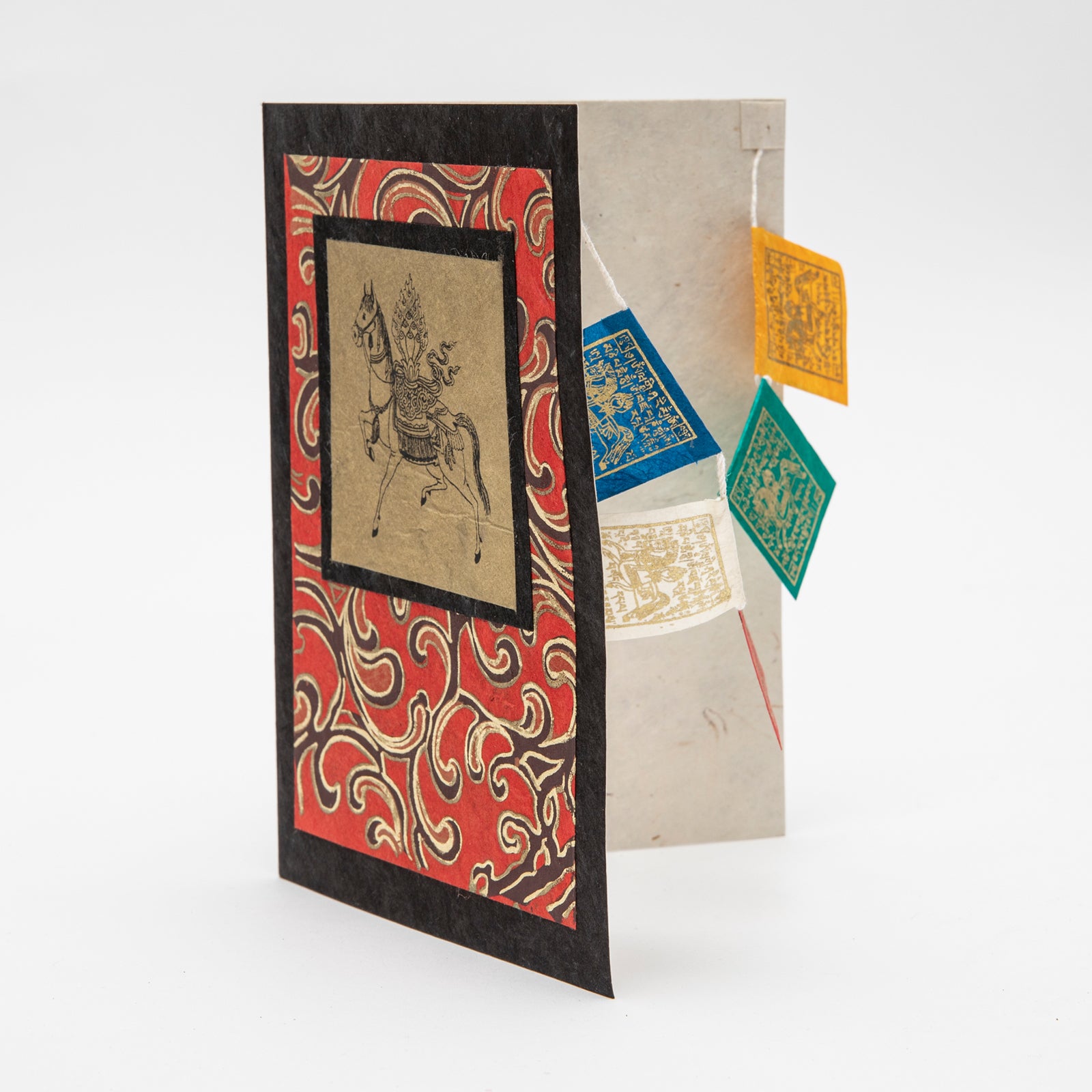 Set of 6 Windhorse Prayer Flag Cards、mySite、topwebapps