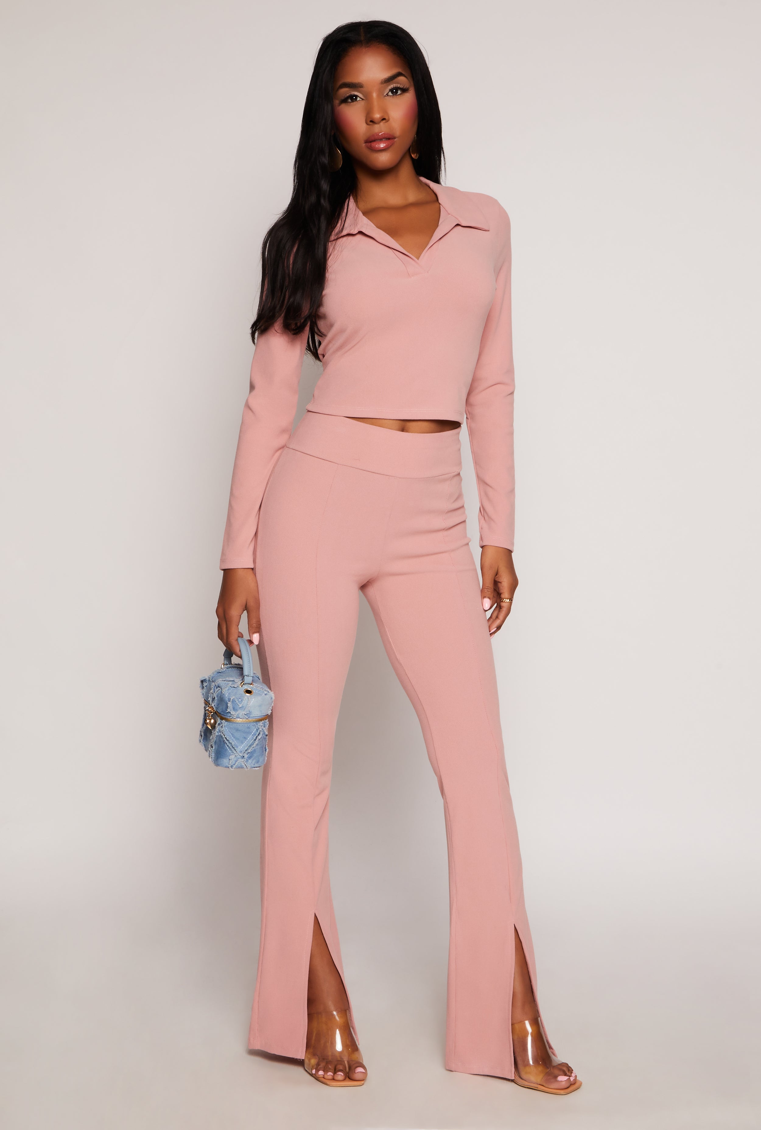 Pintuck Split Hem Pants、mySite、camillekostekn