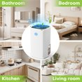 KLOUDIC Dehumidifier for Home (280 sq. ft), 37Oz Water tank,Portable and Quiet with Auto Shut Off、mySite、fannypackpong