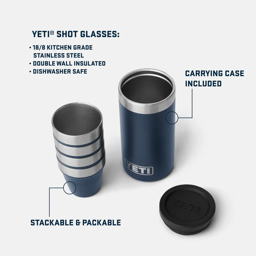 YETI Shot Glasses with Carry Case、mySite、noshort