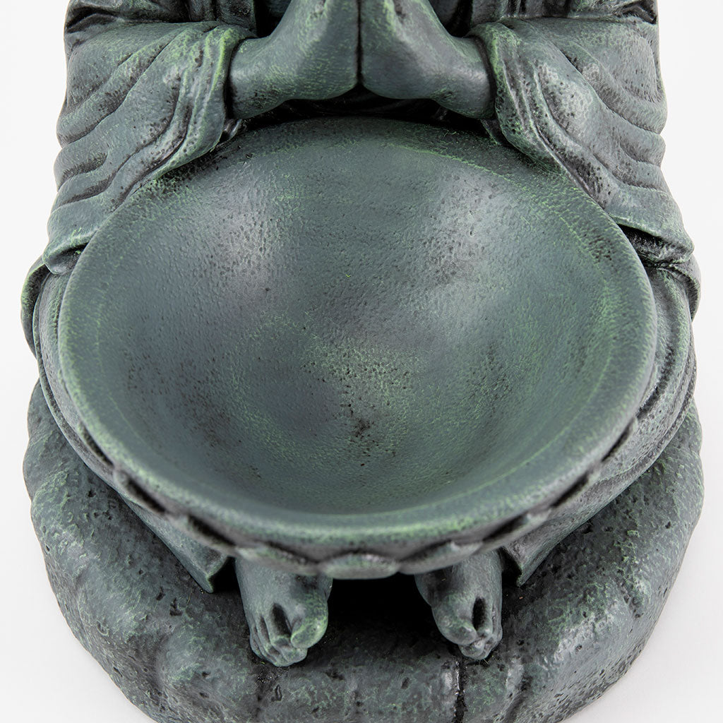 Buddhist Garden Statue: Monk with Bowl、mySite、topwebapps