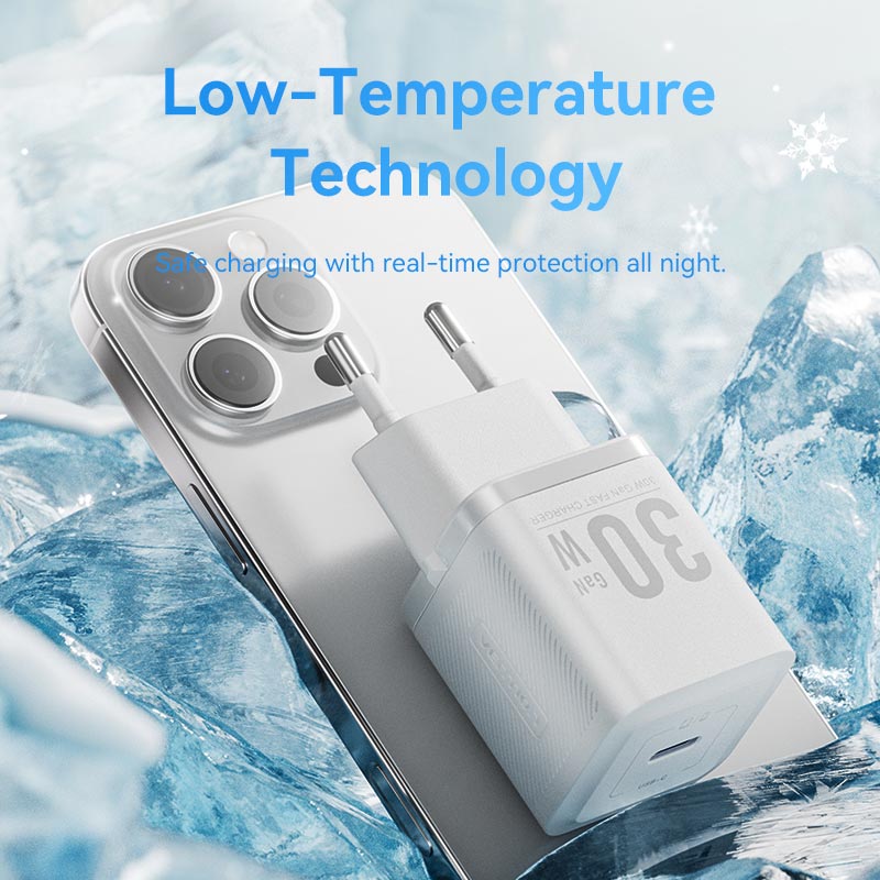 Vention 1-Port USB-C GaN Charger (30W) EU-Plug、mySite、fannypackpong
