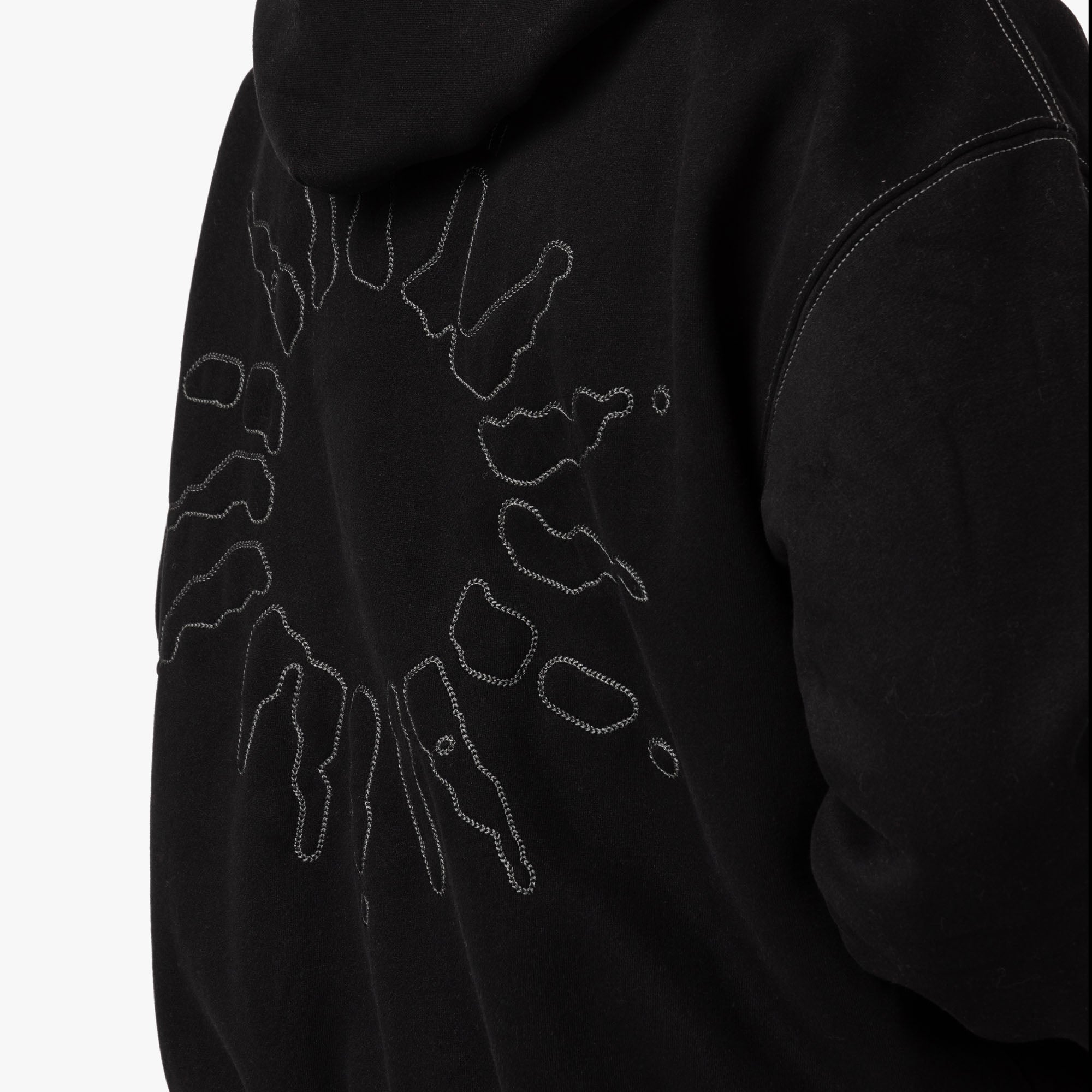  4YE Signature Zip Hoodie / Black / Grey、mySite、merchandisen