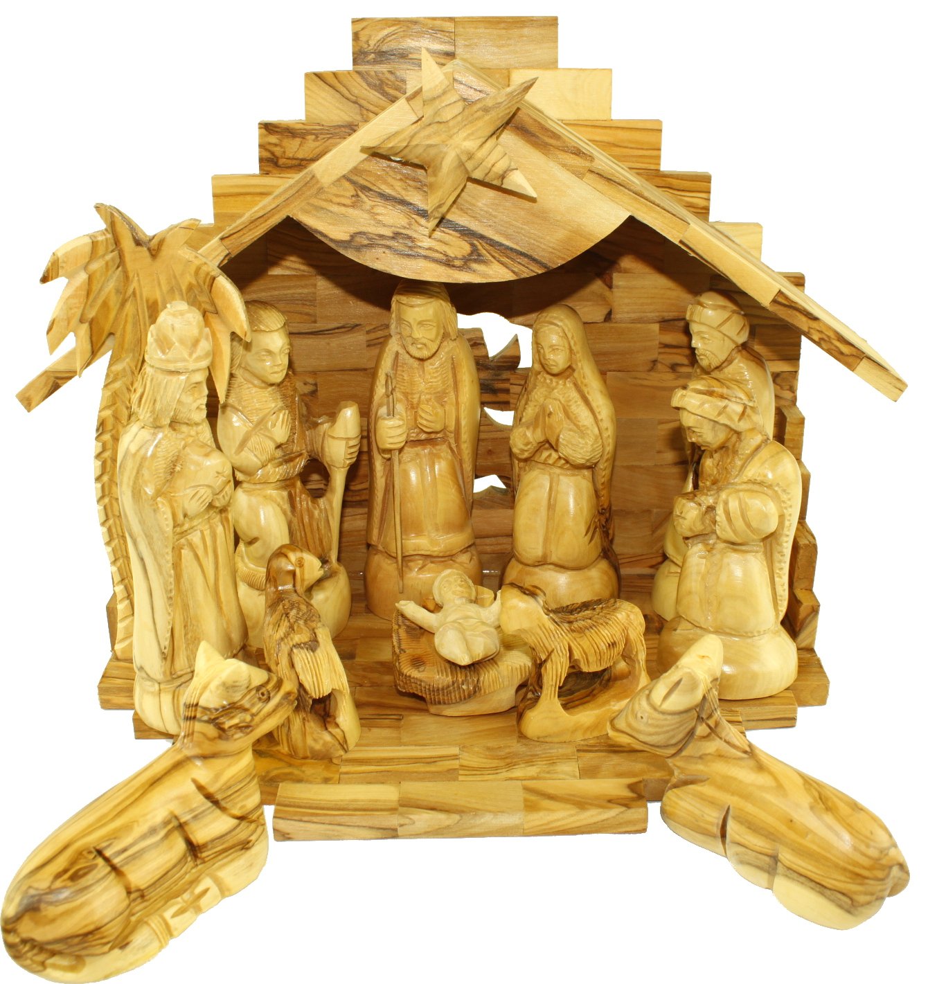  Olive Wood Silent Night Nativity、mySite、elrpsem3k