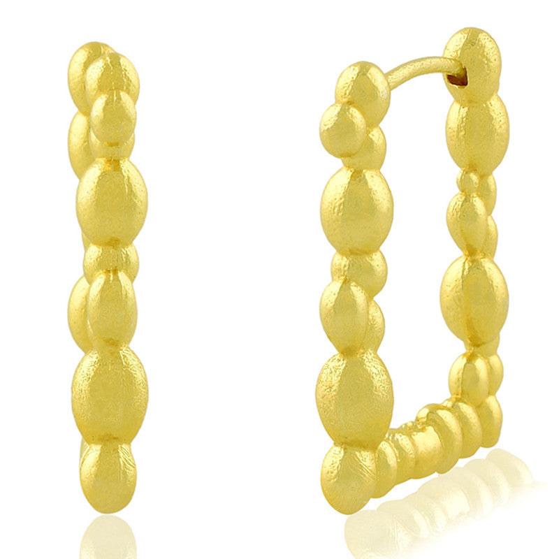 14K Gold Plated Earrings | Rectangle Design、mySite、camillekostekn
