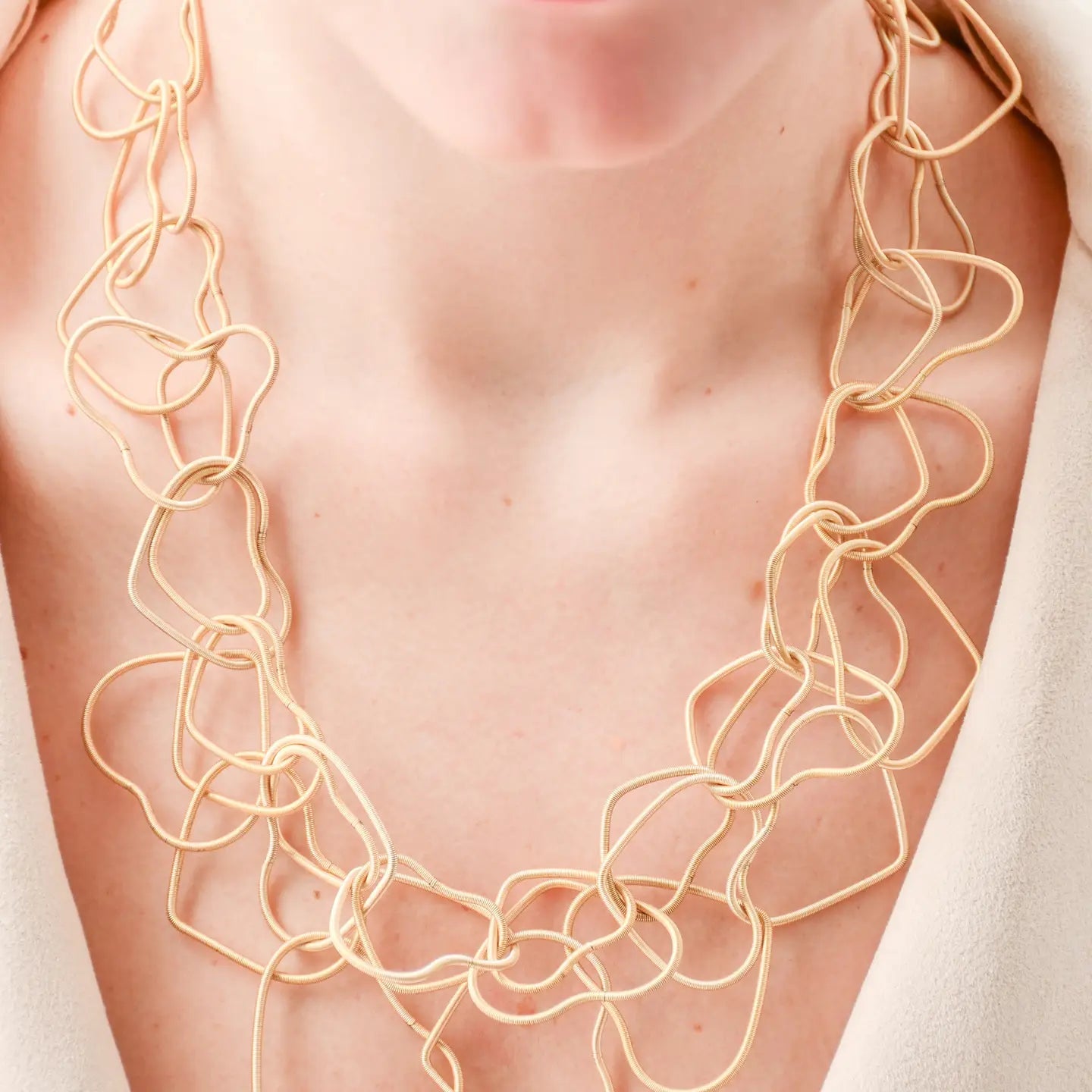  Heart Shaped Chunky Gold Necklace、mySite、elrpsem3k