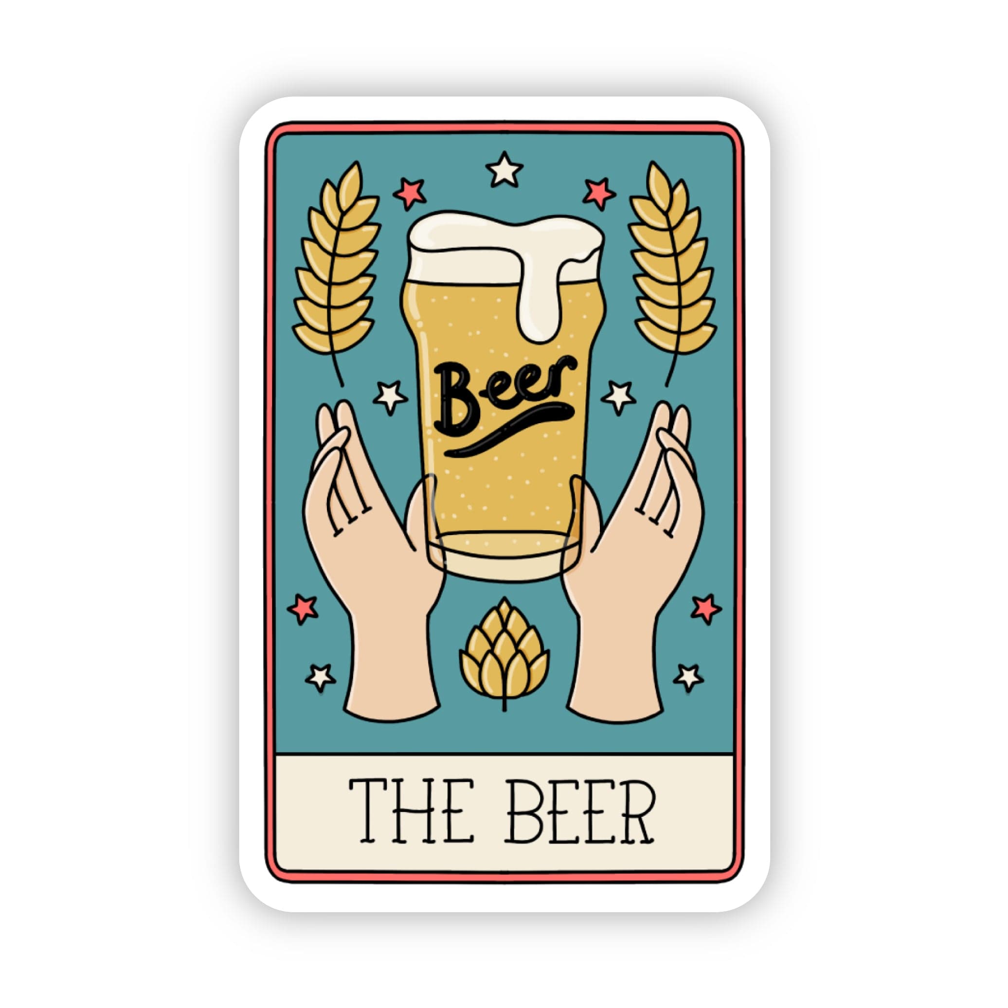  The Beer Tarot Card Sticker、mySite、ghnorth