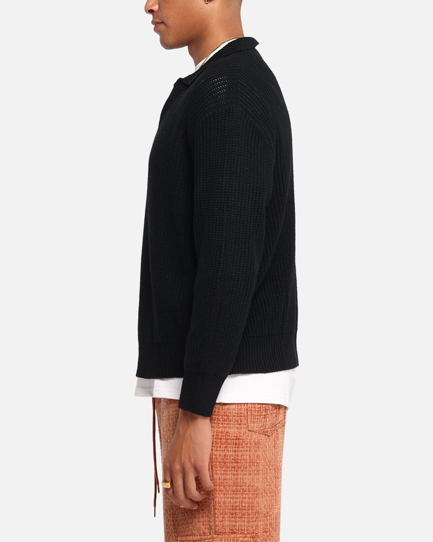 XXIII 3/4 Zip College Jumper Black、mySite、zt4zffjzw