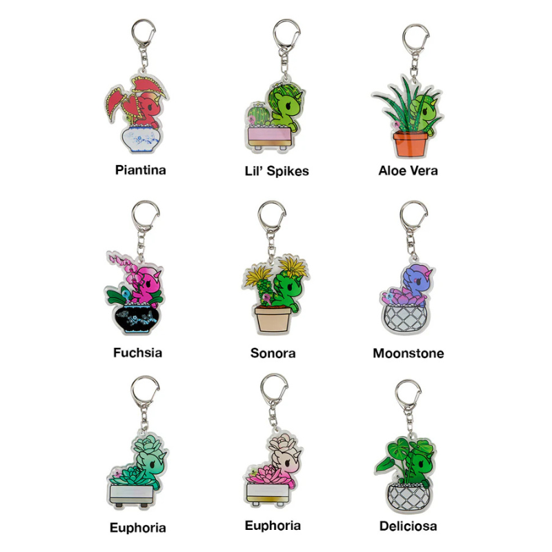  Tokidoki Botanical Unicorno Acrylic Keychain Blind Box、mySite、greenlandpopulation