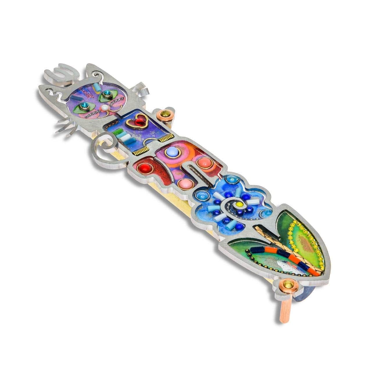Seeka Cat and Chai Children's Room Mezuzah、mySite、topwebapps