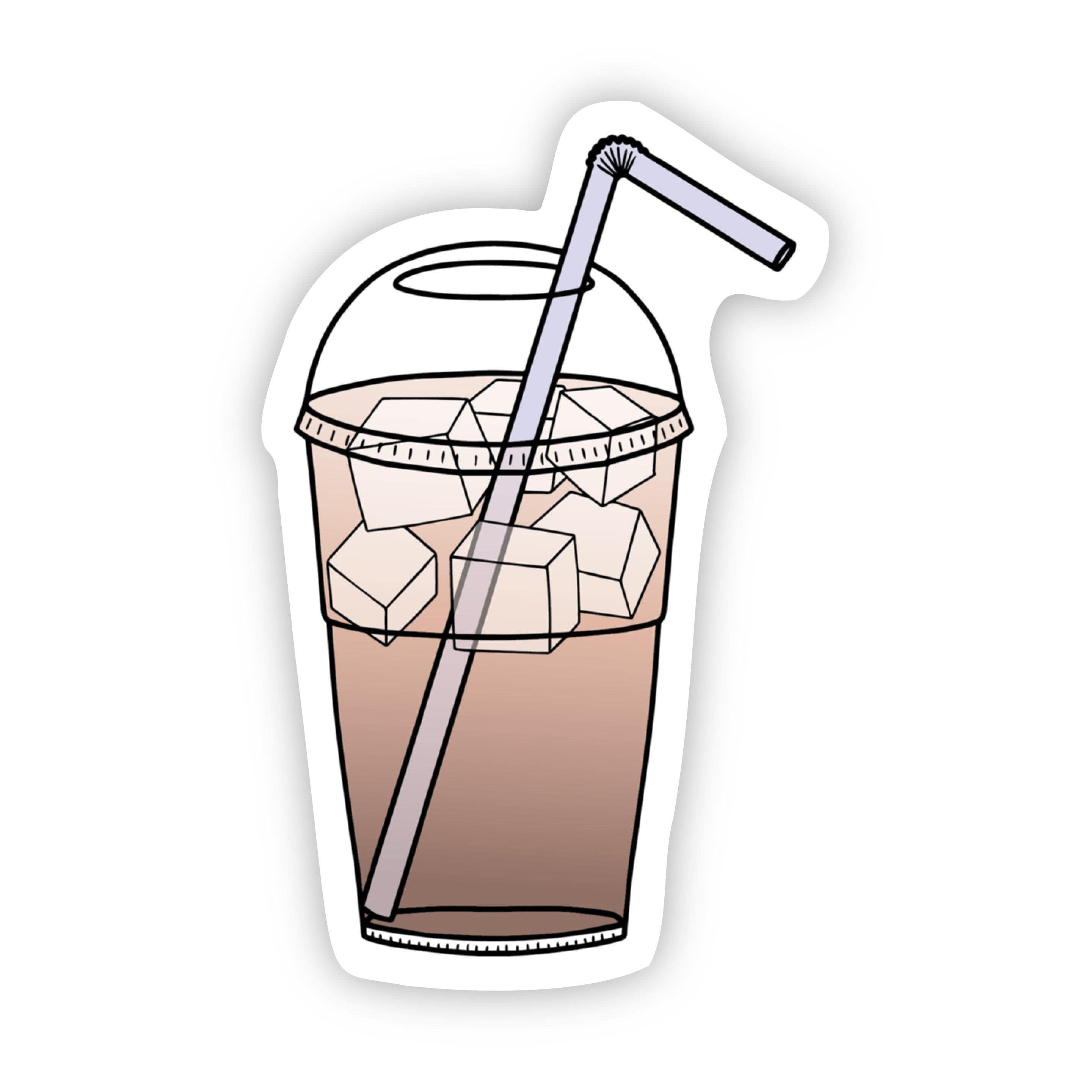 Iced Coffee To Go Cup Aesthetic Sticker、mySite、elrpsem3k