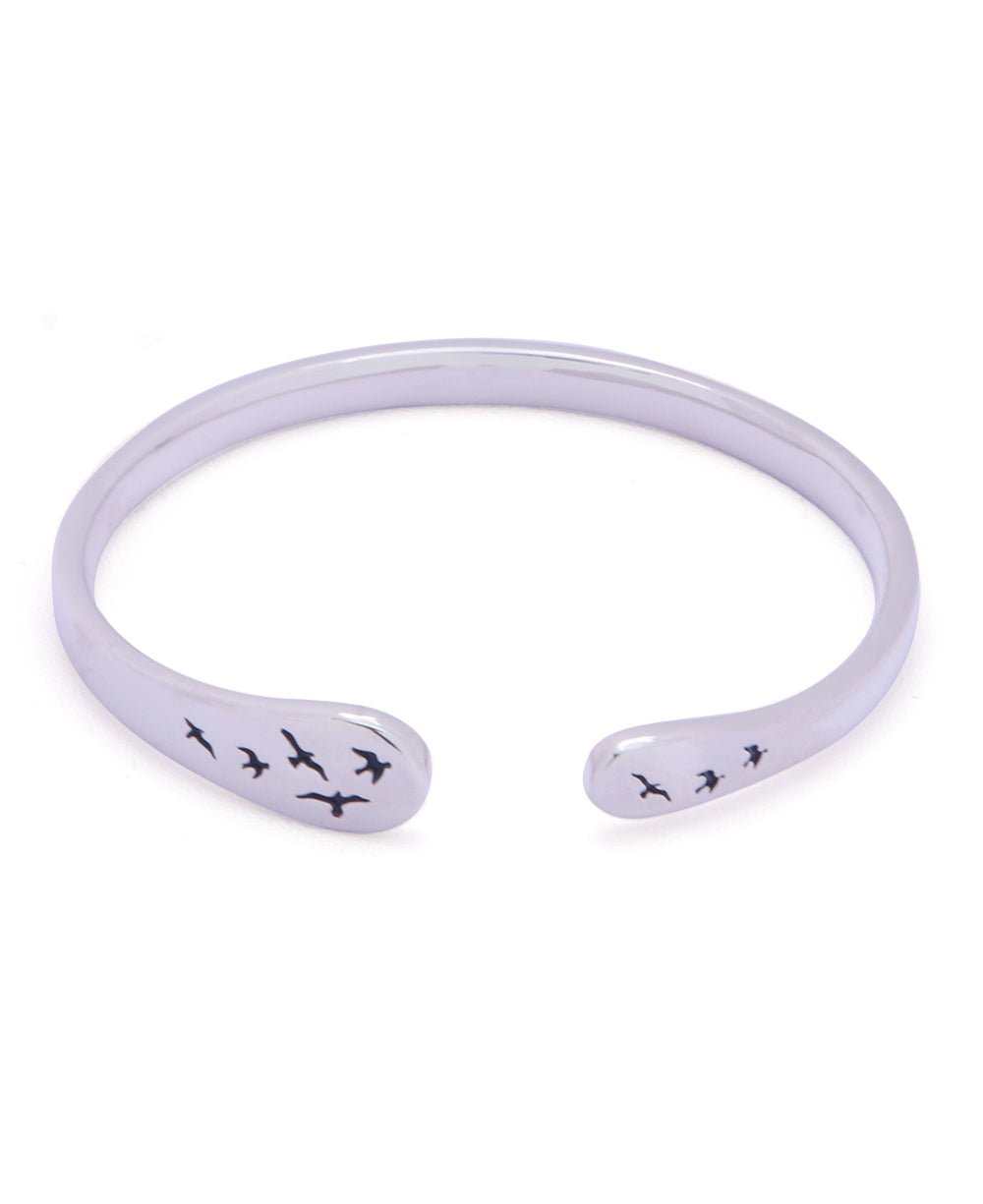 Let Go Sterling Silver Adjustable Mantra Bracelet、mySite、topwebapps