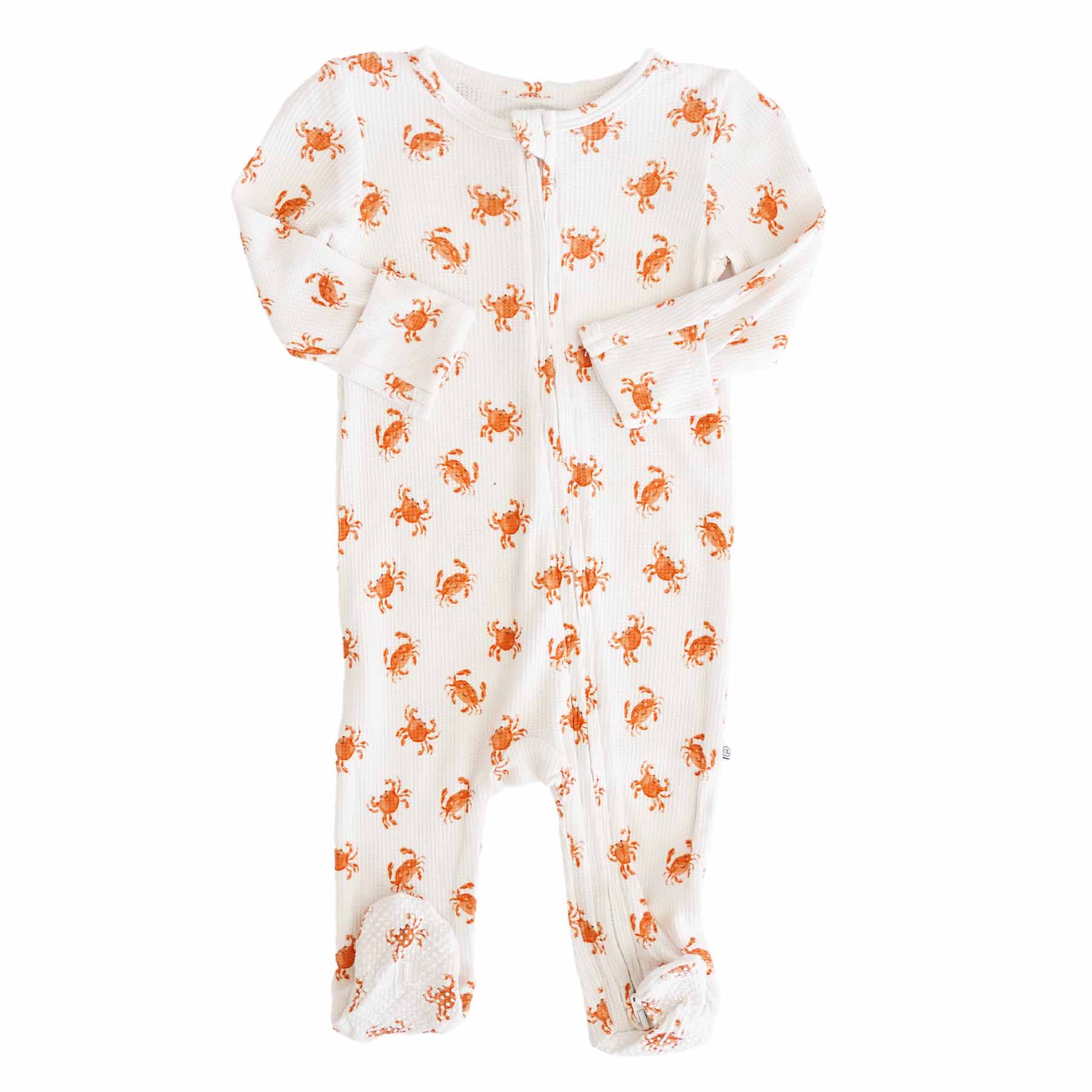  Cutie Crabs Bamboo Waffle Zipper Footie、mySite、layawaytickets