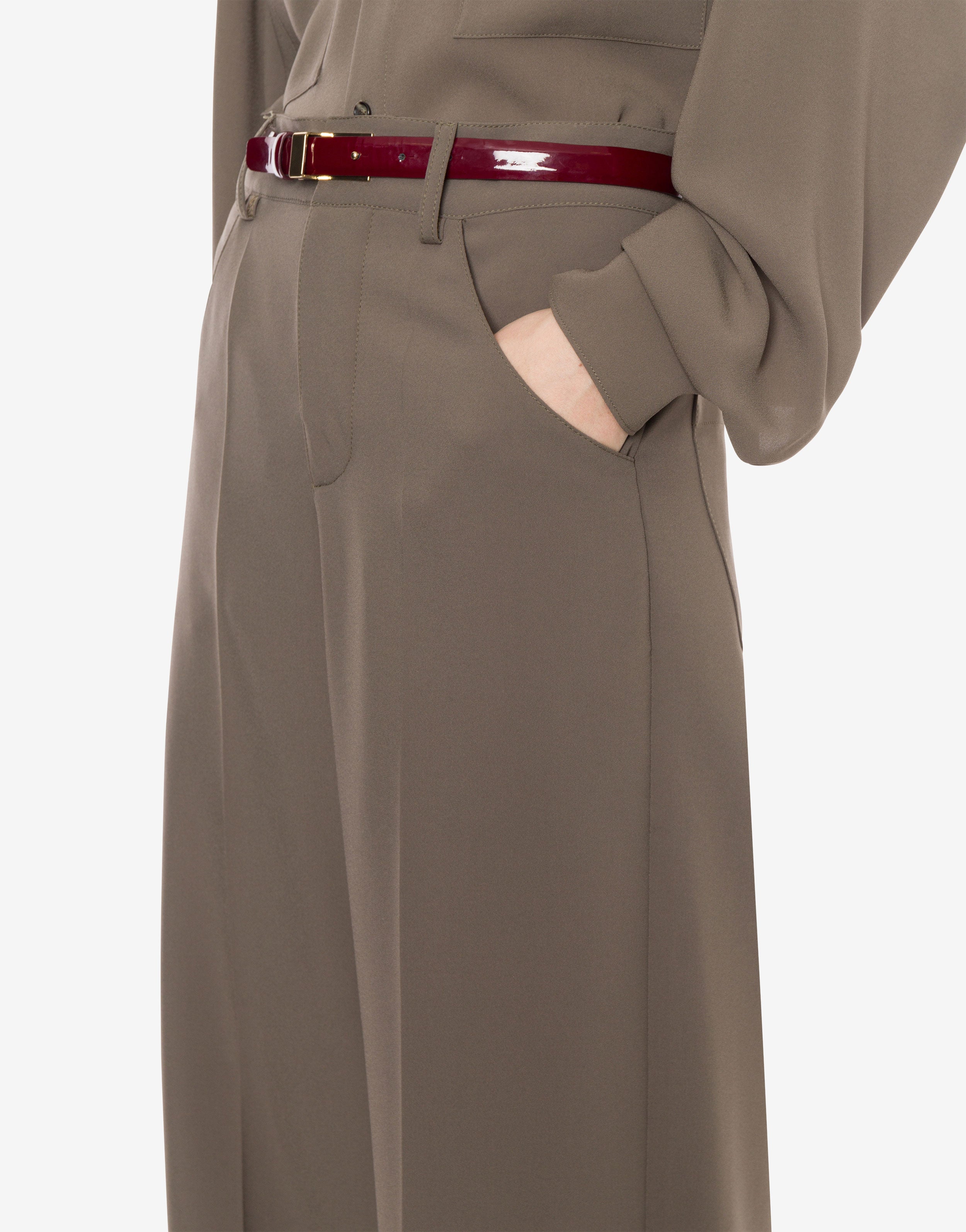 Pantalone oversize in crepe leggera、mySite、aoinhome