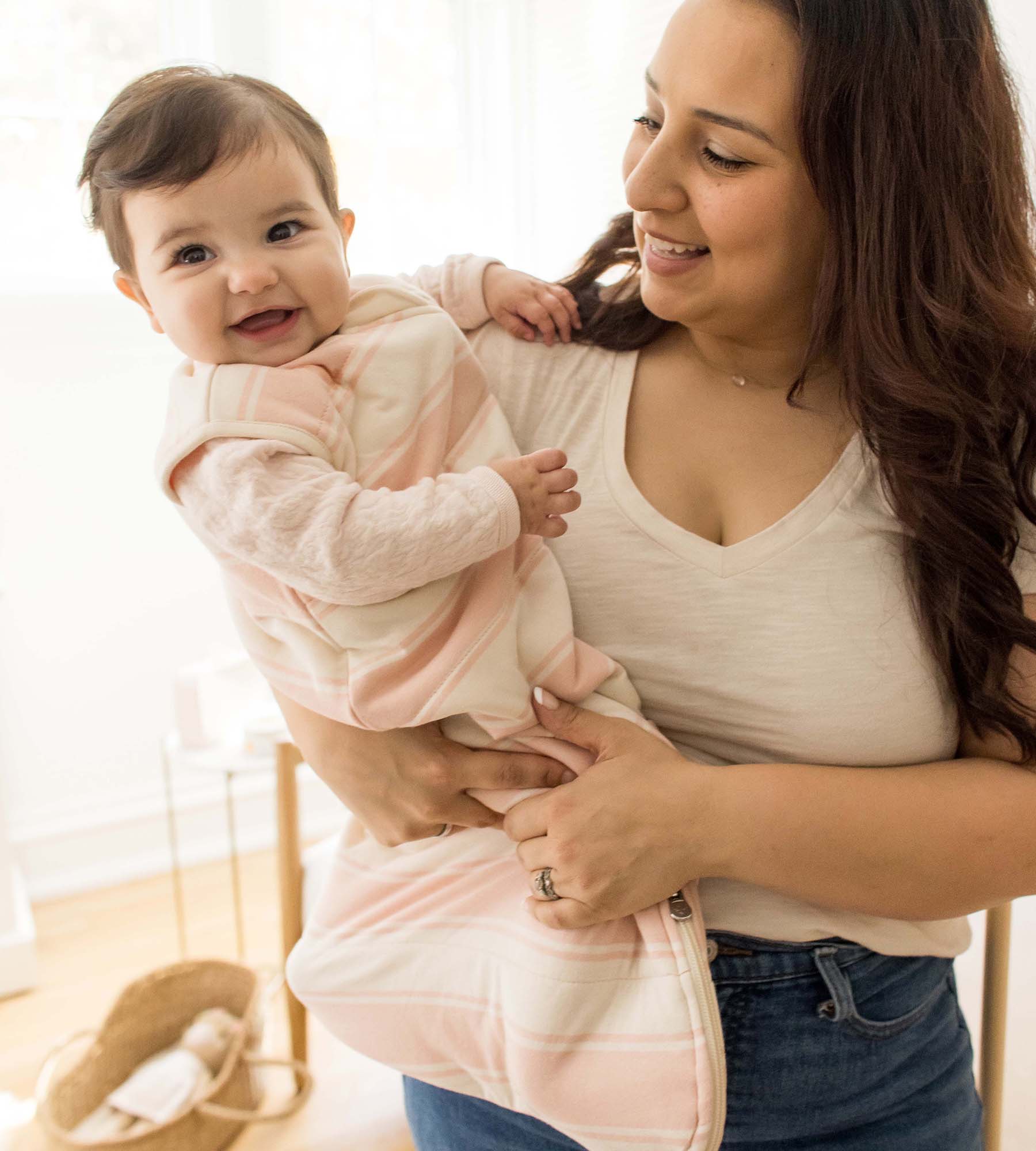  Rugby Stripe Organic Warmer Beekeeper™ Wearable Baby Blanket - Pink Sand、mySite、layawaytickets