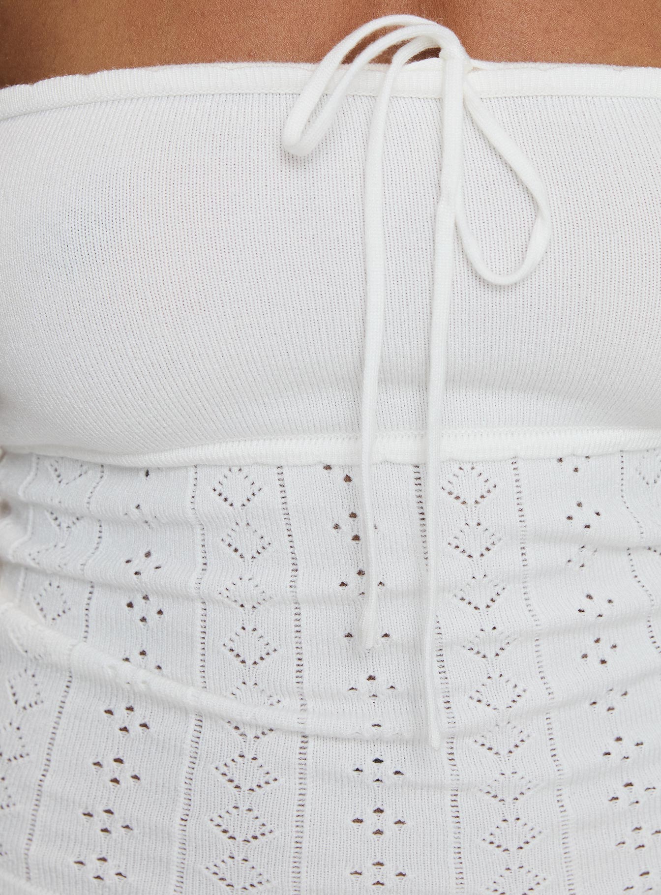 Seona Strapless Top White、mySite、solidvoid