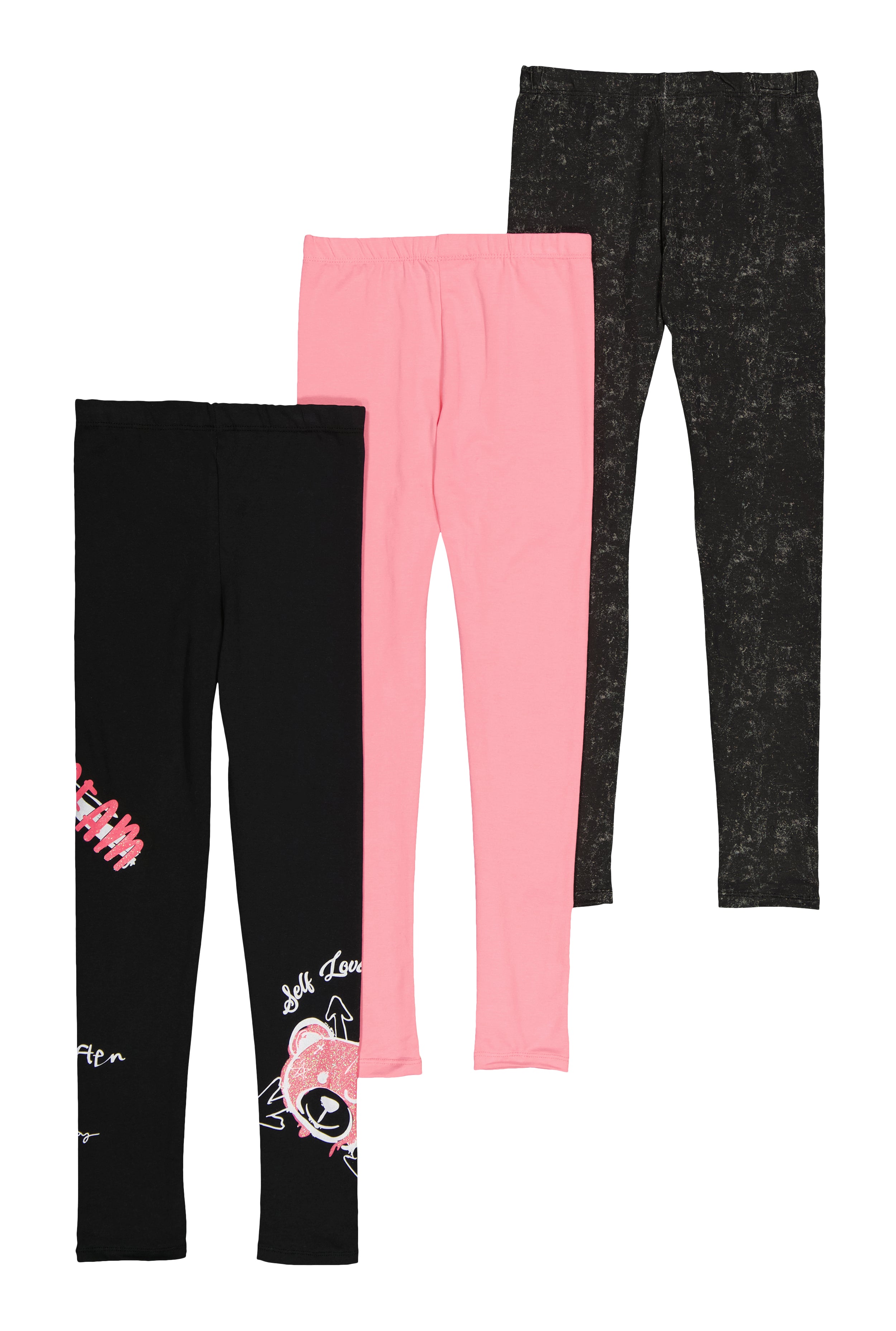 Little Girls Graphic Print Leggings Trio、mySite、camillekostekn