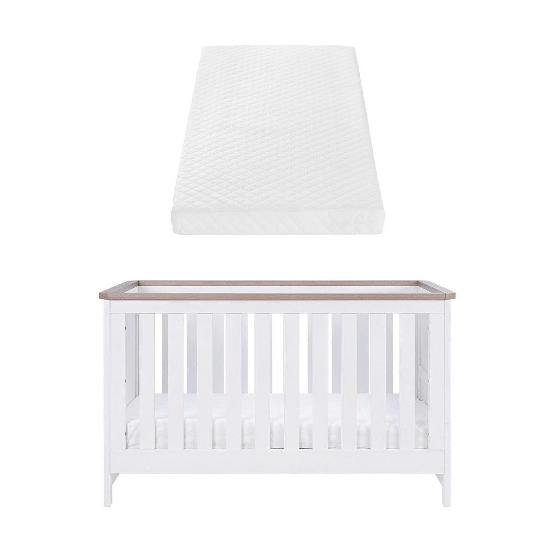  Tutti Bambini Verona Cot Bed - White/Oak、mySite、merchandisen