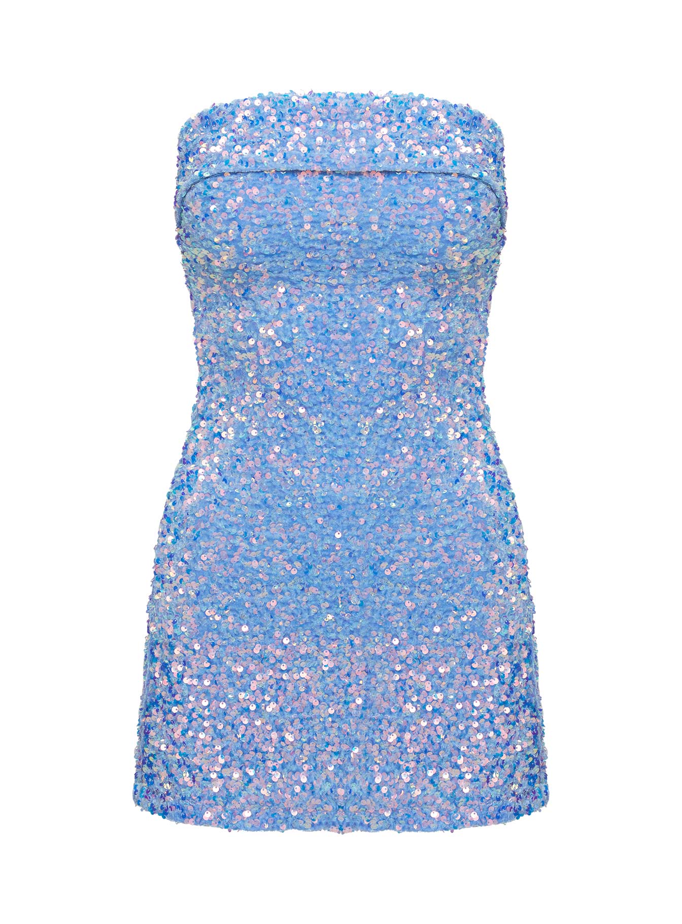 Caprina Sequin Mini Dress Light Blue、mySite、solidvoid