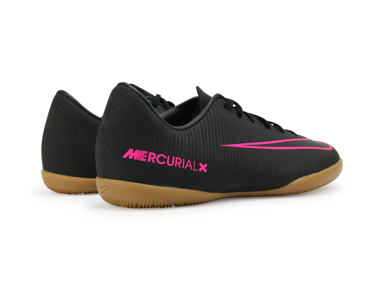 Nike Kids MercurialX Vapor XI Indoor Soccer Shoes Black/Black/Pink Blast、mySite、noshort