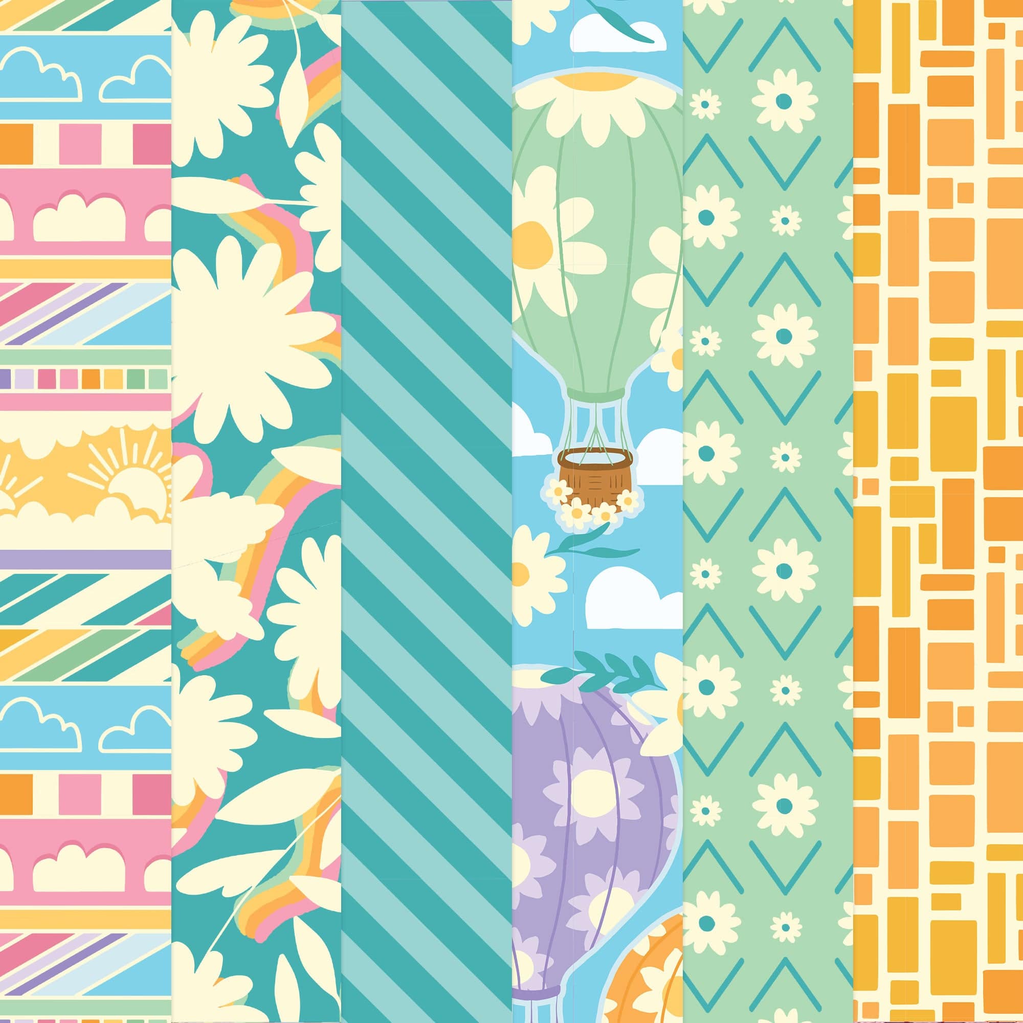  Lighter than Air Pattern 12 x 12 Scrapbook Paper Set、mySite、ghnorth