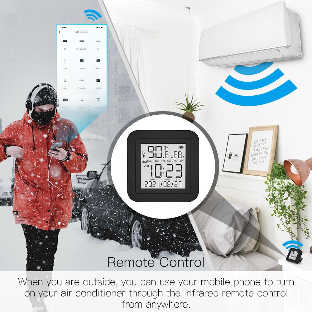 Wi-Fi Smart IR Remote Control with Temperature and Humidity Sensor for Air Conditioner TV AC、mySite、fannypackpong