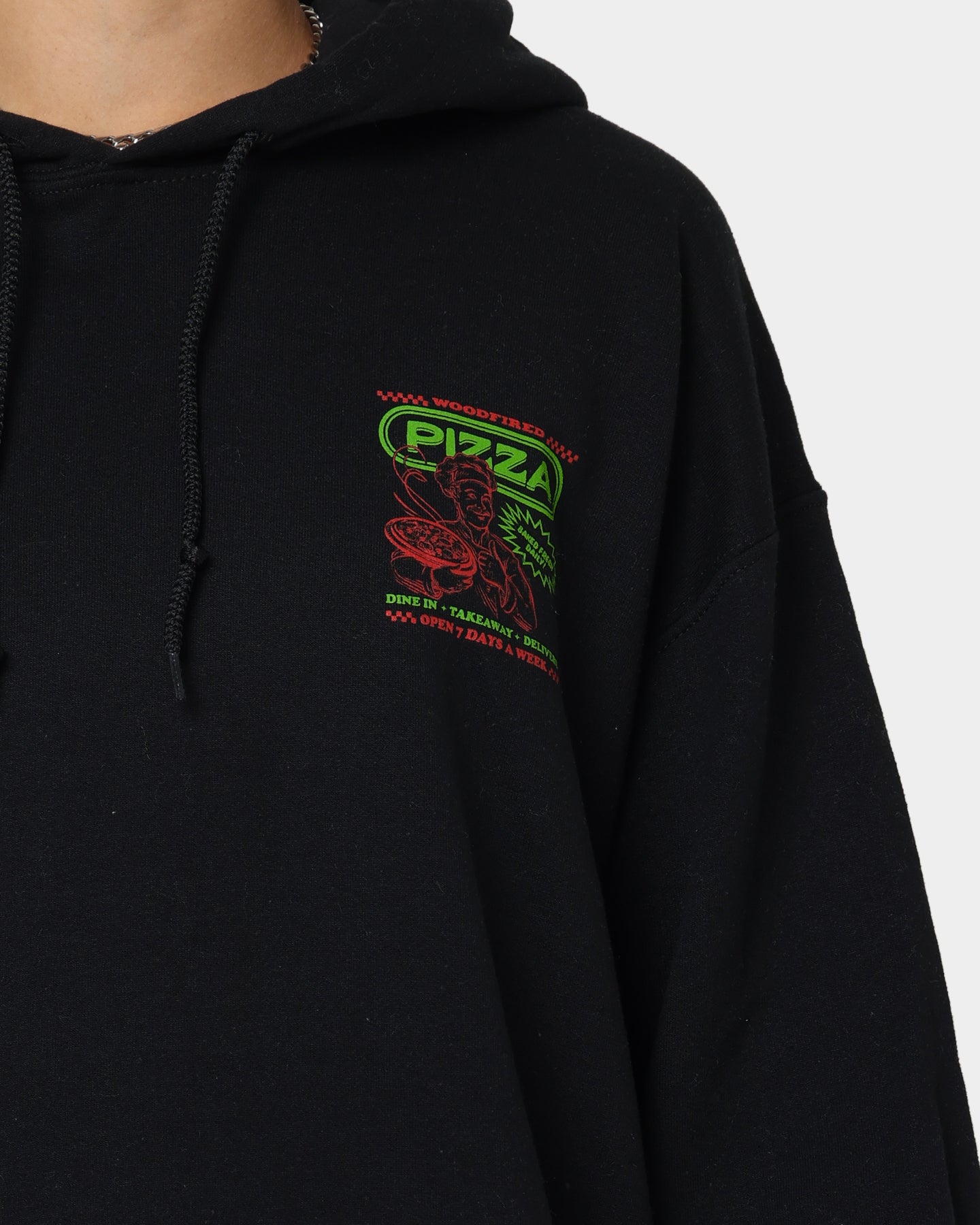 Goat Crew Pizza Shop Hoodie Black、mySite、zt4zffjzw