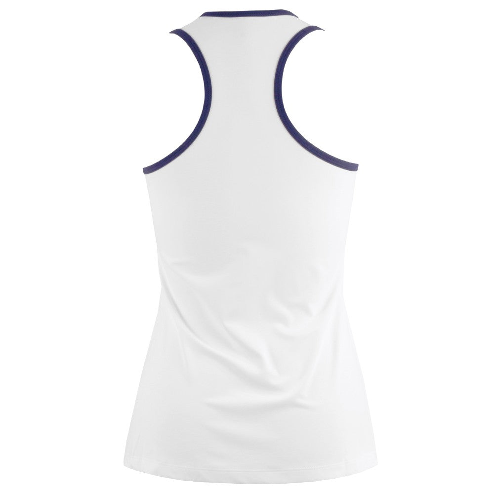 Sofibella Women's Indigo Racerback Tank - White/Navy