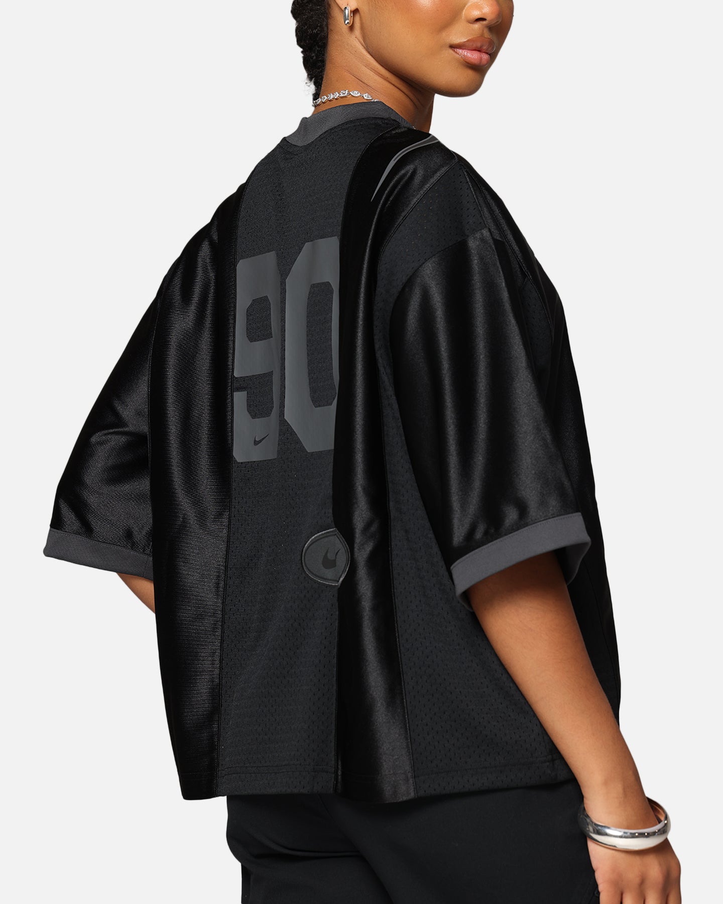 Nike Women's Oversized Graphic Jersey Black/Anthracite、mySite、zt4zffjzw