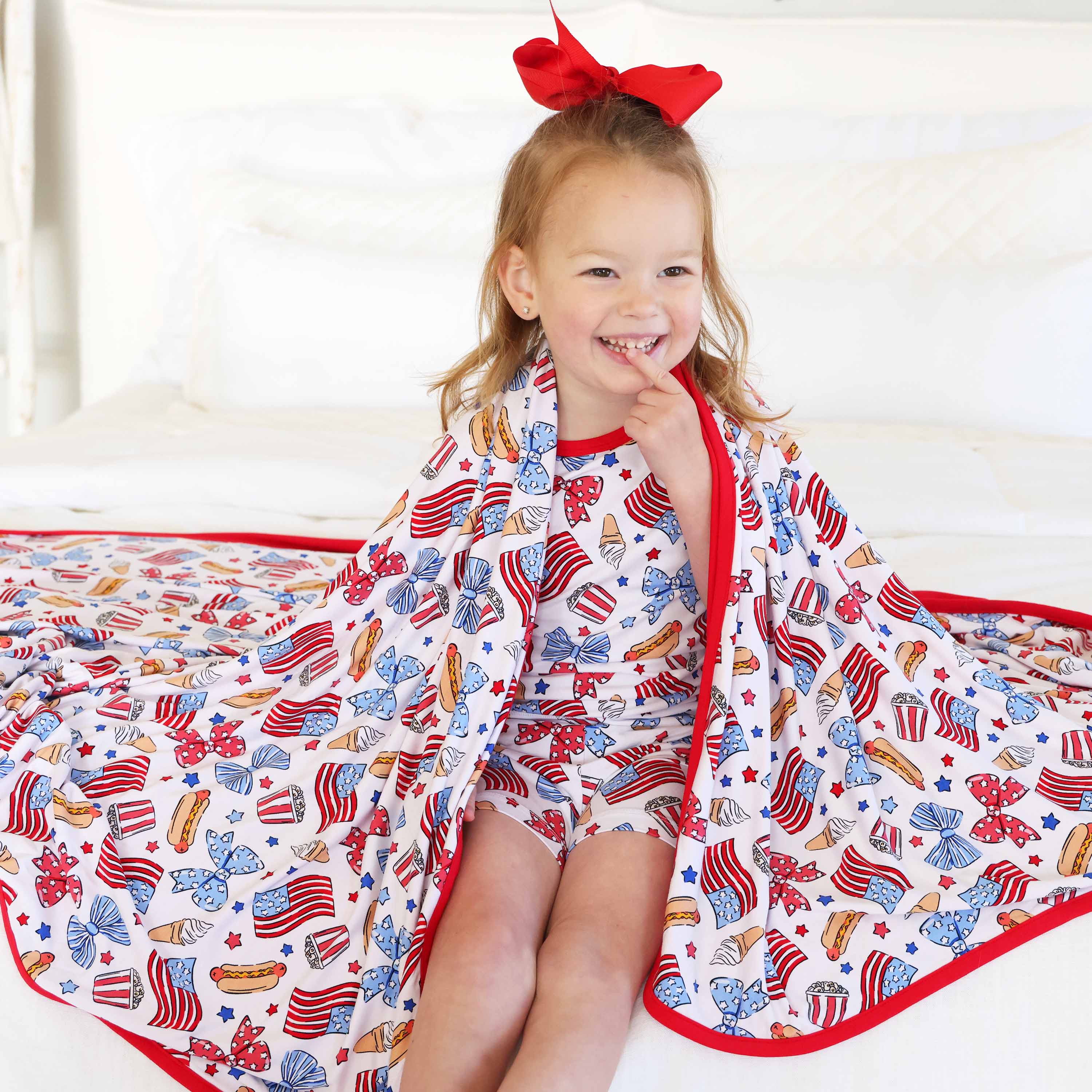  Party in the USA Double Sided Bamboo Blanket | Bows、mySite、layawaytickets