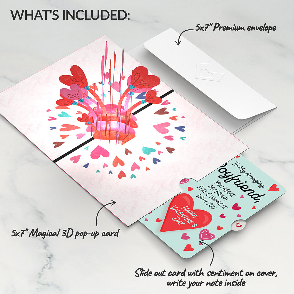 You Light Up My Life Valentine Pop-Up Card and Sentiment Set for Boyfriend、mySite、solidvoid