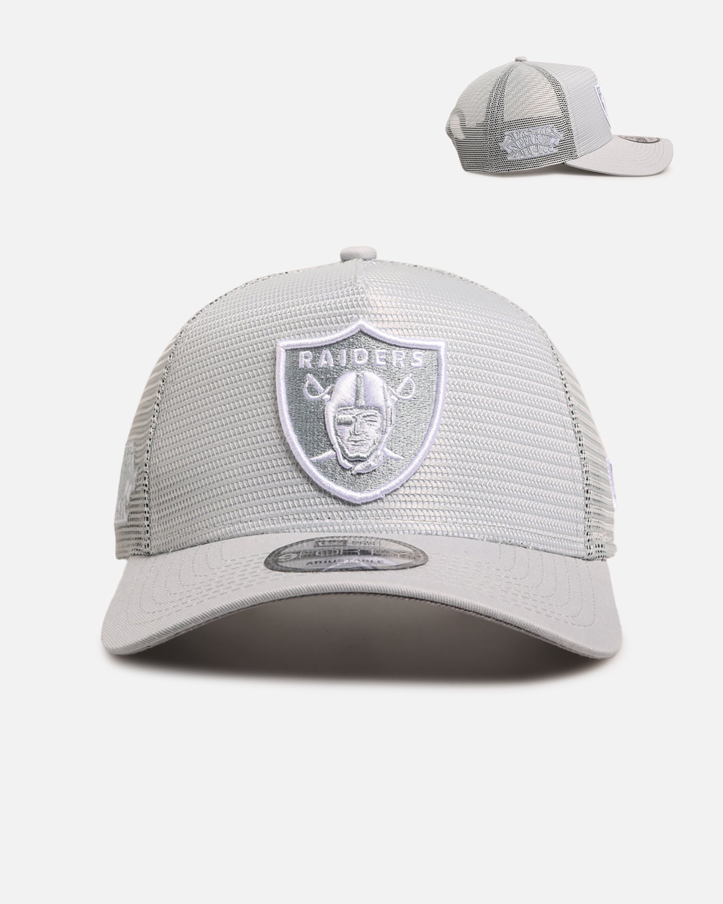 New Era Las Vegas Raiders 'Polychromatic Mesh' 9FORTY A-Frame Snapback Grey/White、mySite、zt4zffjzw