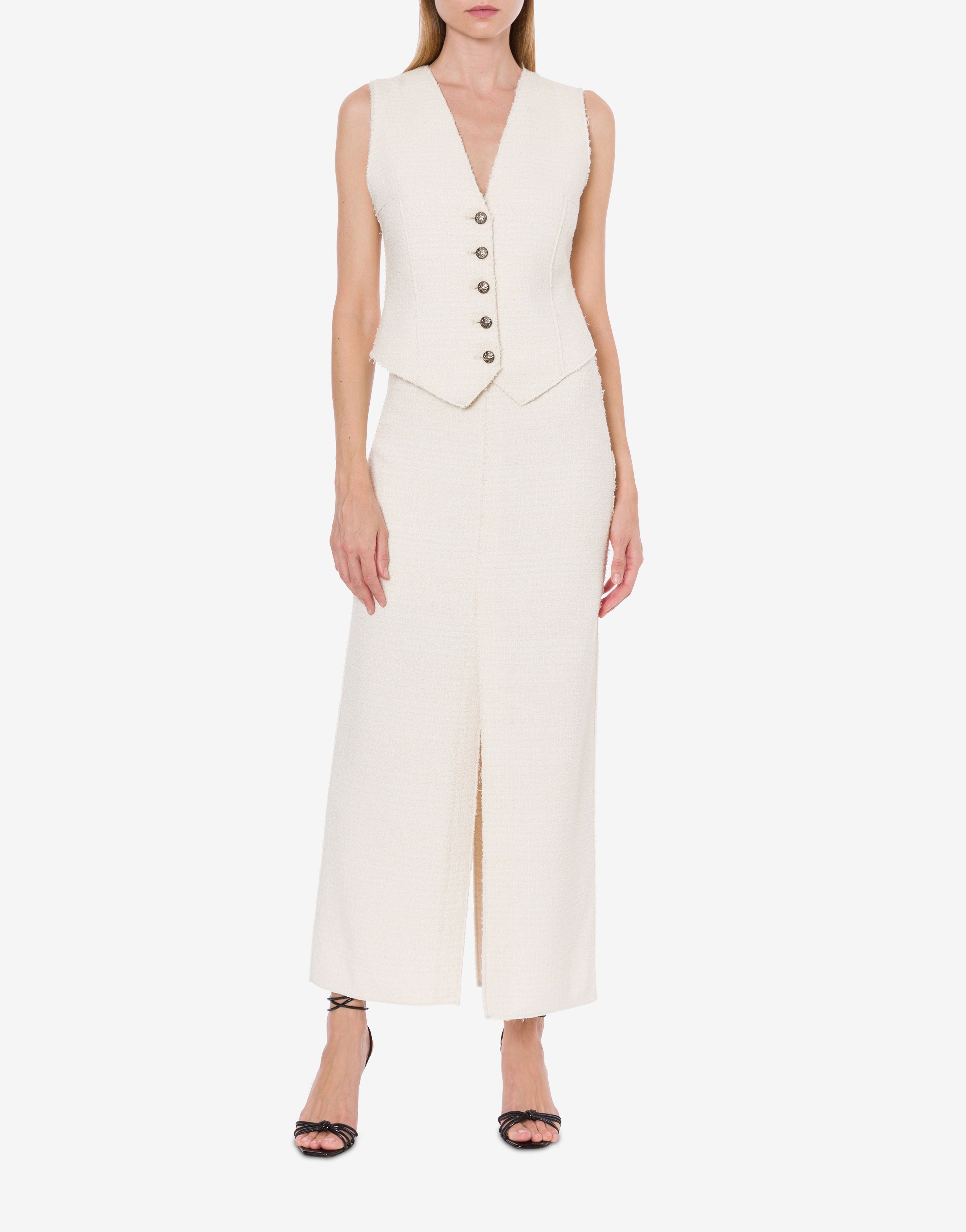 Gonna in bouclé con spacco、mySite、aoinhome