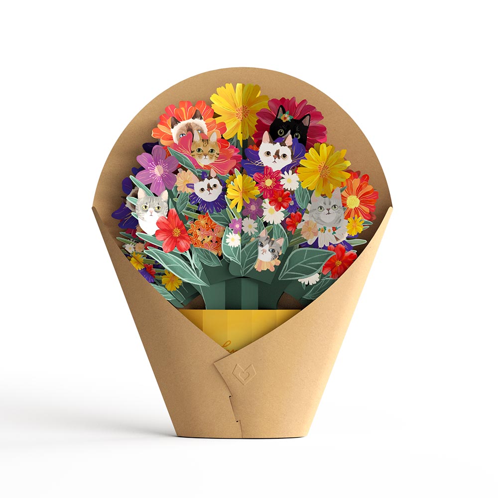 Purr-fect Day Bouquet for Childless Cat Lady、mySite、solidvoid