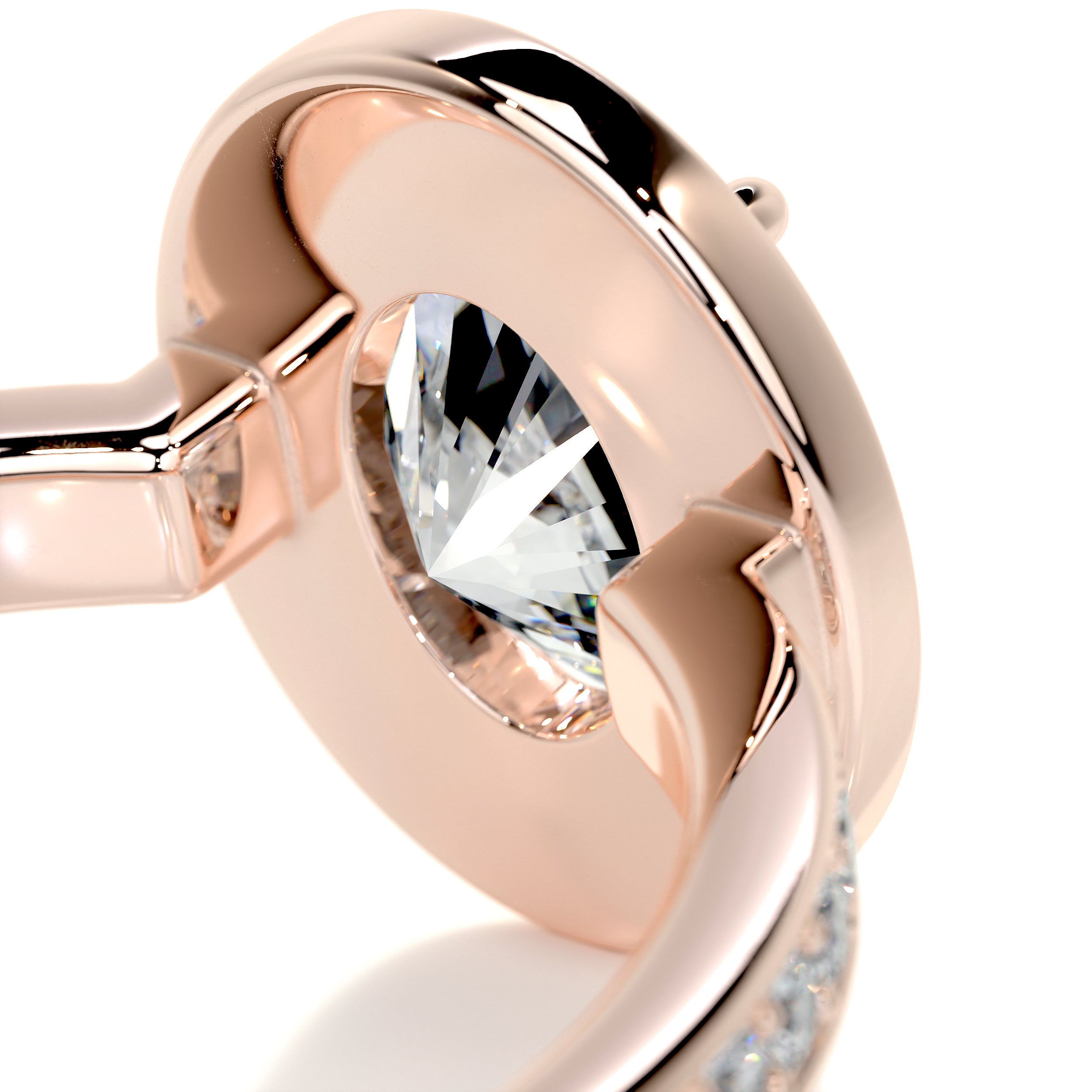 Raina Diamond Engagement Ring -14K Rose Gold、mySite、hinf8tx79
