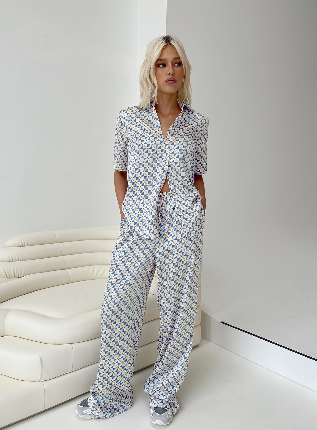 Golda Pant Blues Geo、mySite、solidvoid