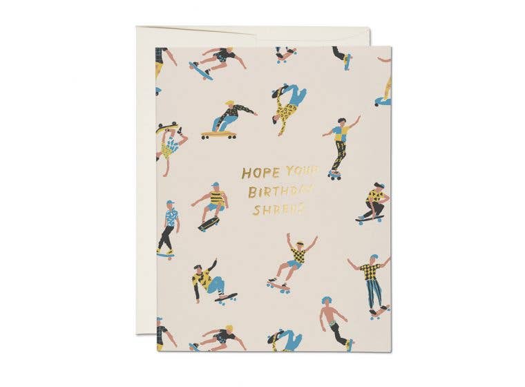 Red Cap Cards - Shreds birthday、mySite、garagedoors4me