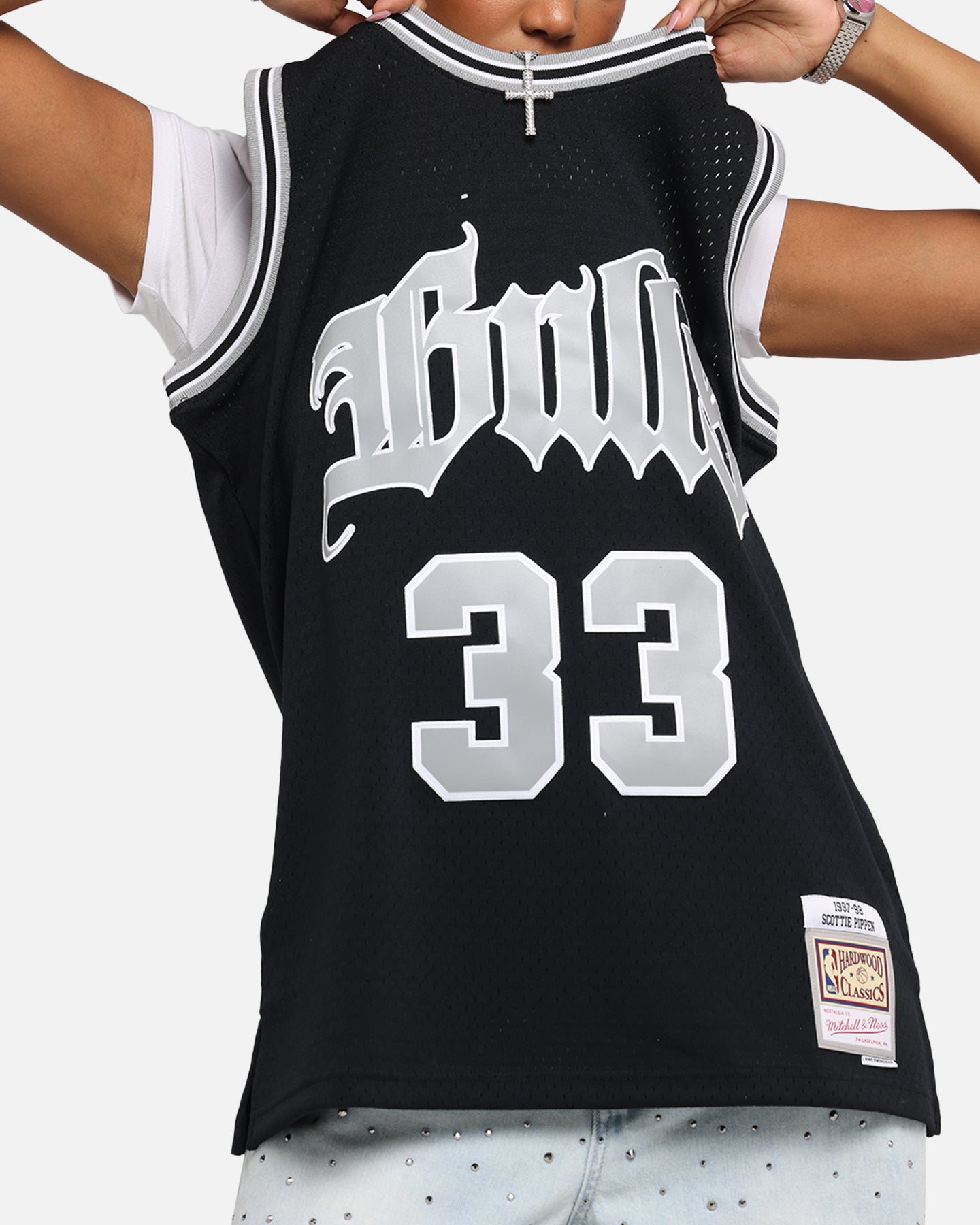 Mitchell & Ness Chicago Bulls Scottie Pippen Bulls Are Back Jersey Black、mySite、zt4zffjzw