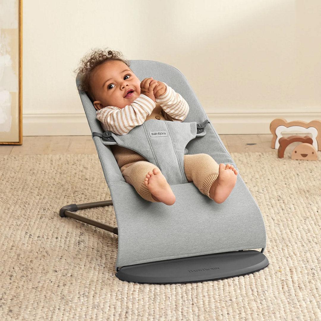  BabyBjörn Bouncer Bliss Woven Mélange - Light Grey、mySite、merchandisen