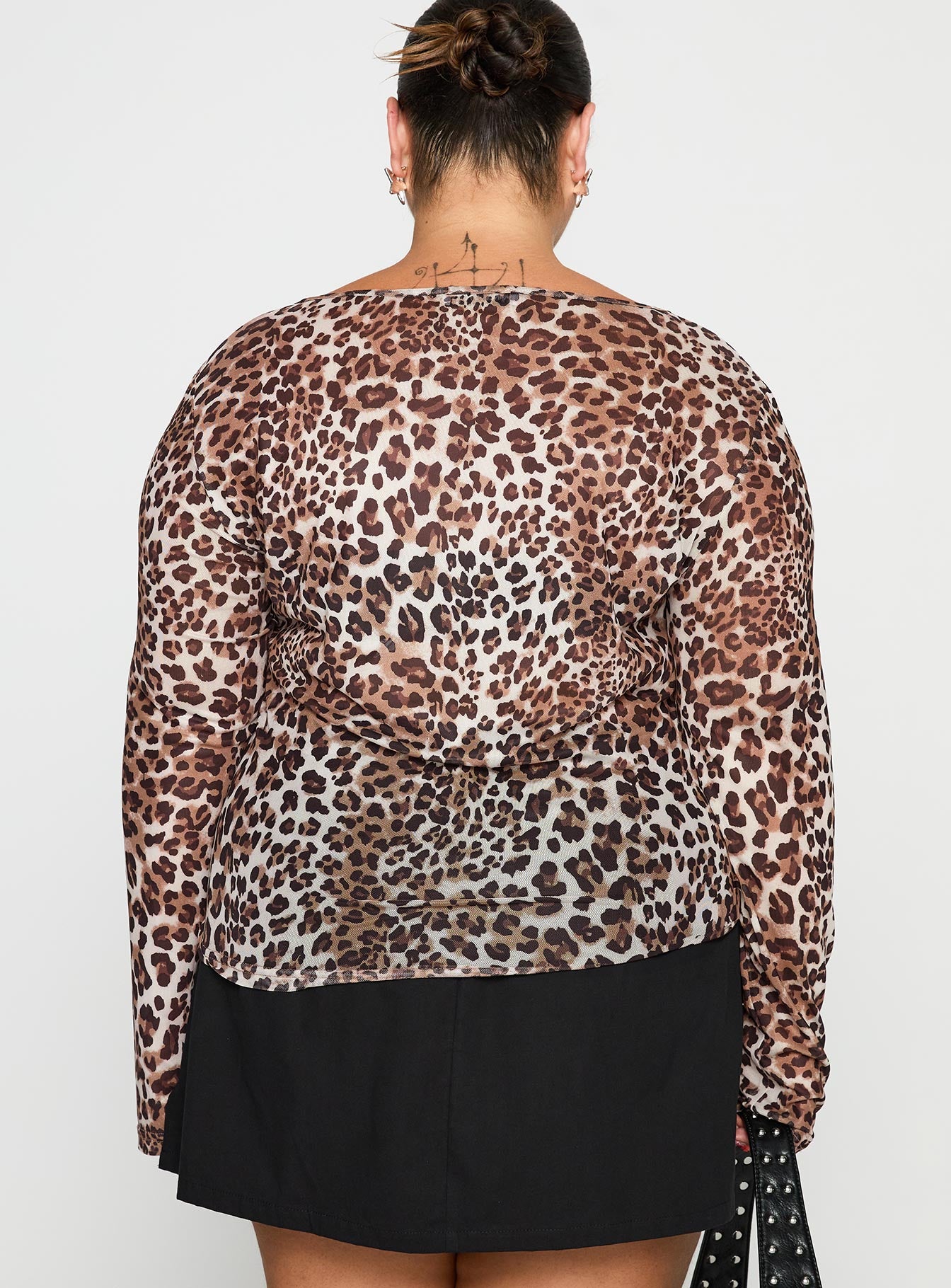 Believe Me Long Sleeve Top Leopard Curve、mySite、solidvoid