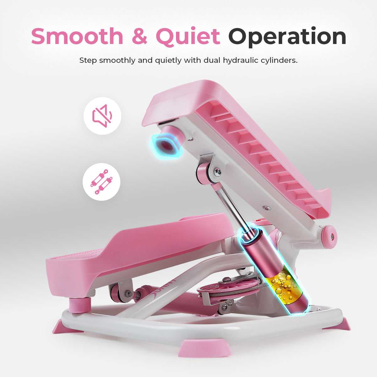  Smart Pink Mini Stepper with Resistant Bands、mySite、ghnorth
