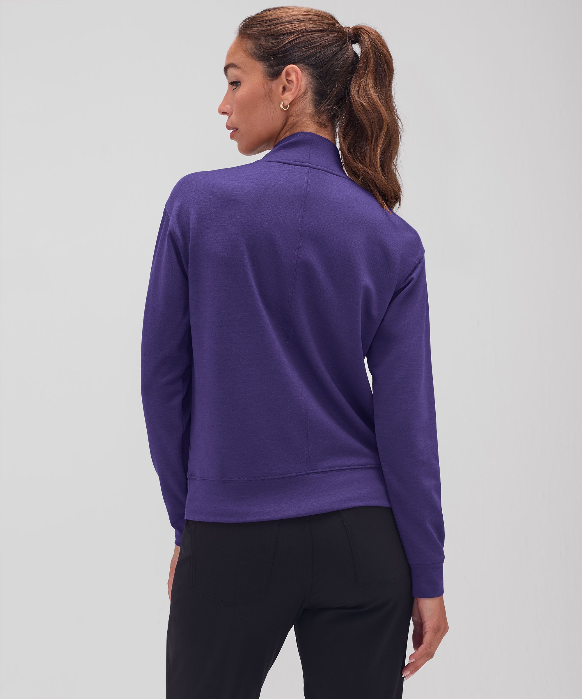 Women's Merino Transit Quarter Zip、mySite、noshort